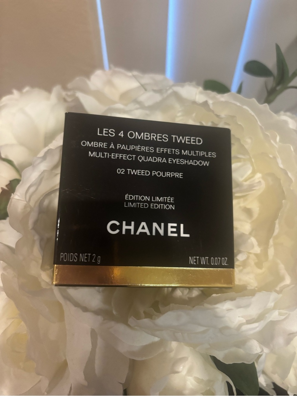 CHANEL Les 4 Ombres Tweed Quad Eyeshadow — Purple & Gold Accent